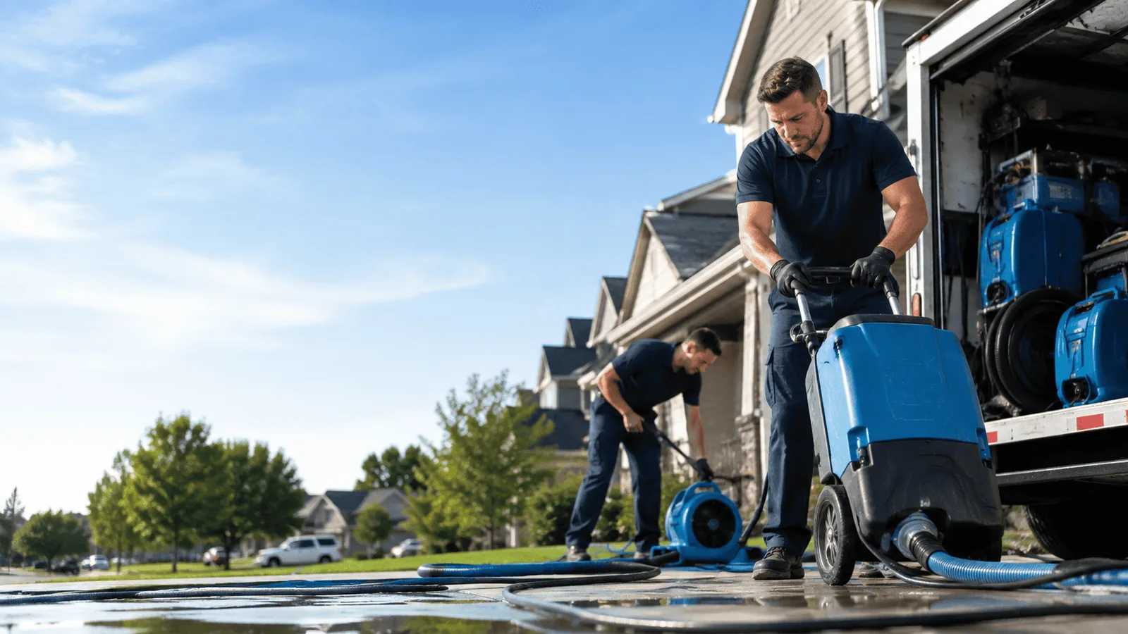 Basement Flooding being performed in Port Clinton, PA